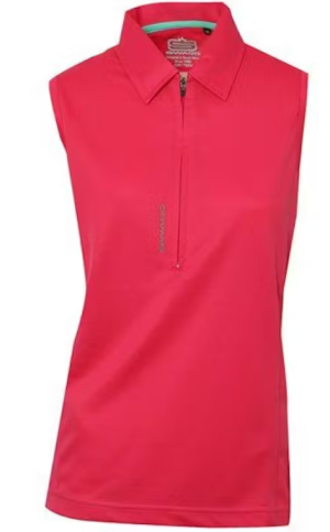Ladies Chic Mulberry Sleeveless Golfer Shirt