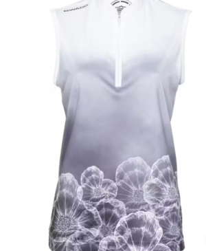 Ladies Floral Mist Dry Tech Performance Sleeveless Golfer
