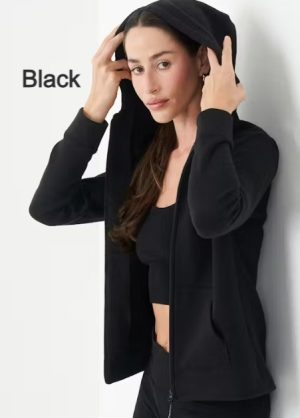 Ladies Fit Zip Hooded Sweat Jacket