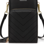 3-Pocket Crossbody Bag with V-Stitch Detail - Image 4