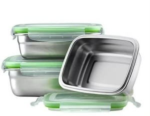 Lu-Vie Stainless Steel 4 CONTAINERS