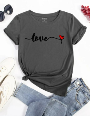 Letter & Heart Tee