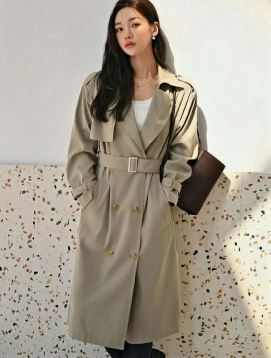 Dazy - Belted Trench Coat