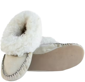 Handmade Unisex Genuine Sheepskin Moccasin Slippers