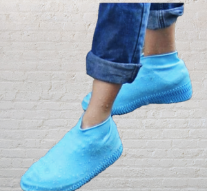 Blue Reusable Waterproof Silicone Shoe Covers