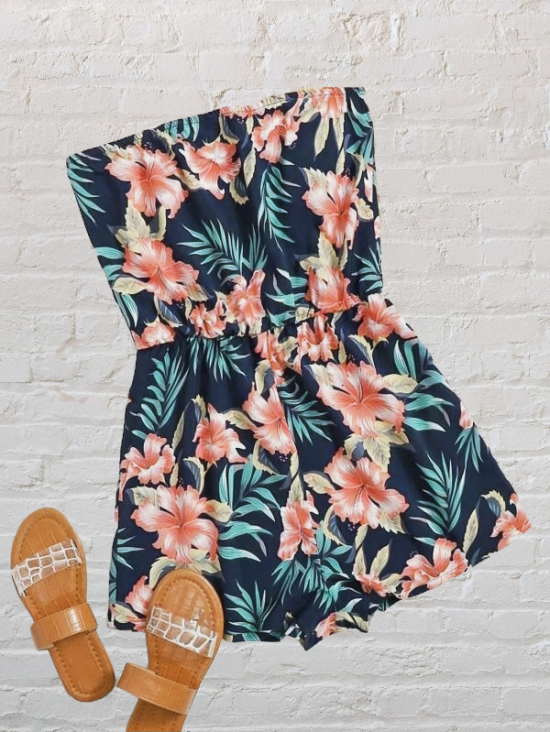 Tropical Tube Romper