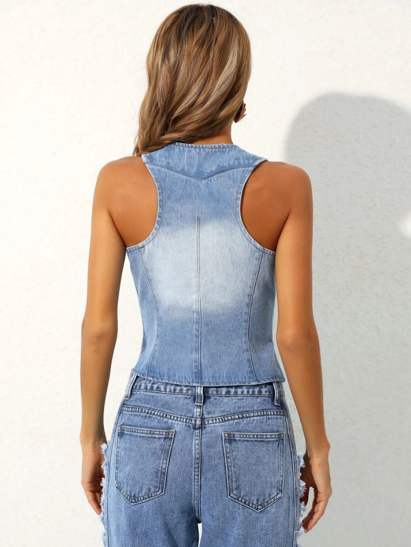 Ladies Denim Vest - Image 2