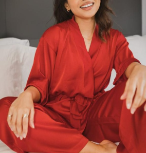 Ladies Satin Pj set