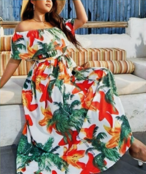 Palm tree dress