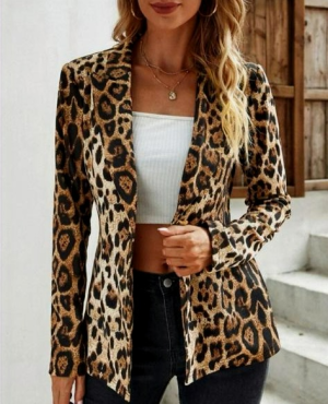 Leopard Blazer