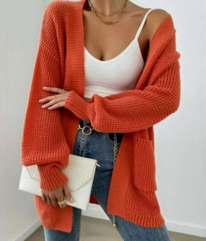 Ladies Cardigan Dual Pocket 