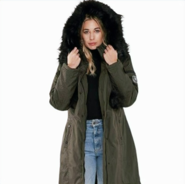 International Coats - Ladies Winter Parka Puffer Jacket with Hood