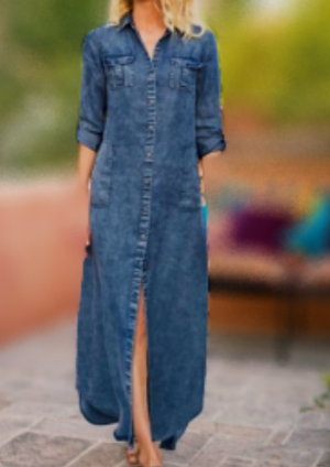 Denim Shirt Dress