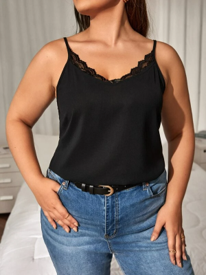 Plus Lace Cami Top
