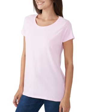 Ladies Round Neck Basic T-Shirt
