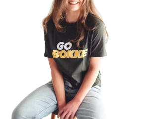 Unisex Short Sleeve Go Bokke Green T-Shirt