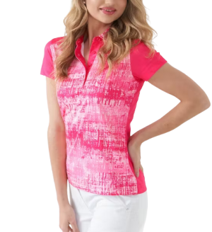 Ladies Grunge Dry Tech Performance Golfer Shirt