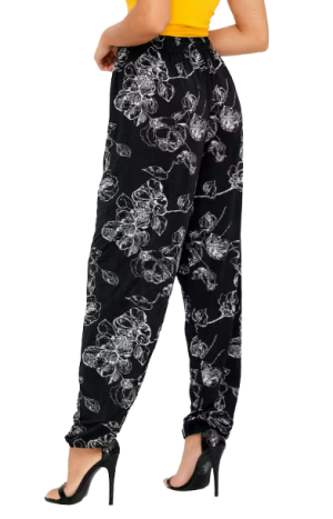 Ladies Casual Printed Harem Wide Leg Pants