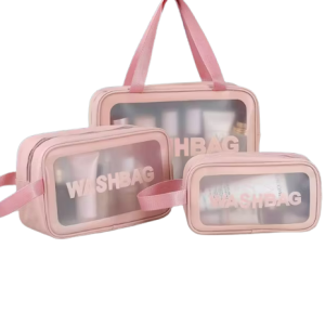 3-Piece Waterproof Travel/Toiletry Bags