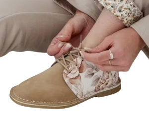 Klerekas - Ladies Printed Genuine Leather Vellies