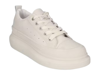 Ladies Mari Pleather Platform Sneakers