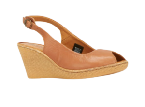 Tsonga - Leather Slingback Wedges Marron