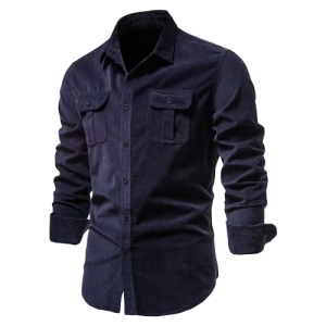 ATOM - Men's 100% Cotton Button Up Shirt