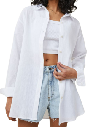 Cotton  - Airley Oversized Summer Shirt