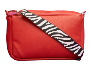 Genuine Leather Red Sara Sling Bag