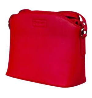 Tuscany Red Leather Handbag with Zip