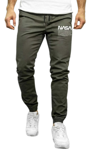 NASA - Manfinity Homme Men Letter Graphic Drawstring Waist Pants