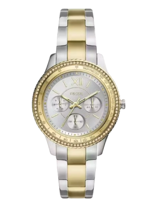 Ladies Sport Multifunction Two-Tone Stainless Steel Watch