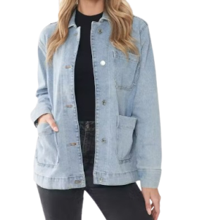 Denim Ladies Oversized Denim Jacket