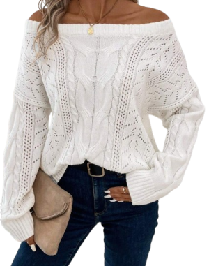 Off Shoulder Sweater