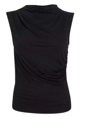 Black Draped Top