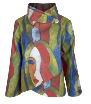 Printed Melton Jacket