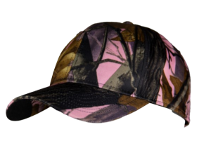 Leaf camouflage cap pink