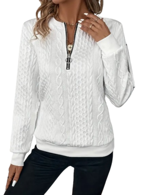 Quarter Zip Pullover Sweatshirt